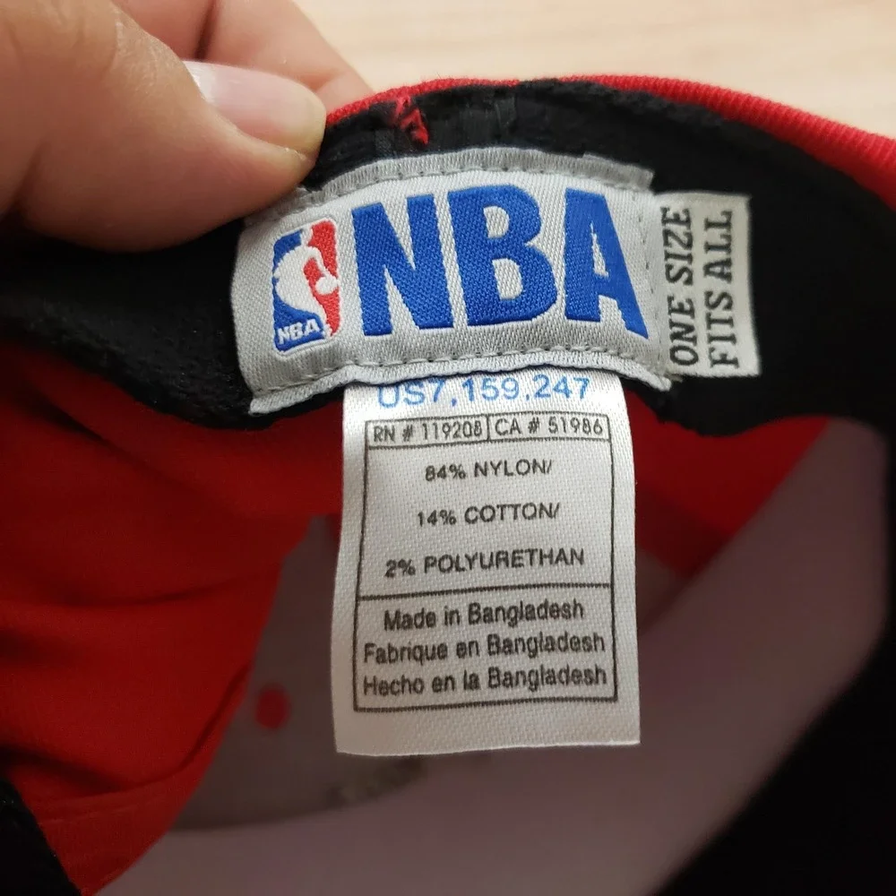 Portland Trail Blazers Hat Cap Fitted OSFA Red NBA Basketball Mens‎ One Size
